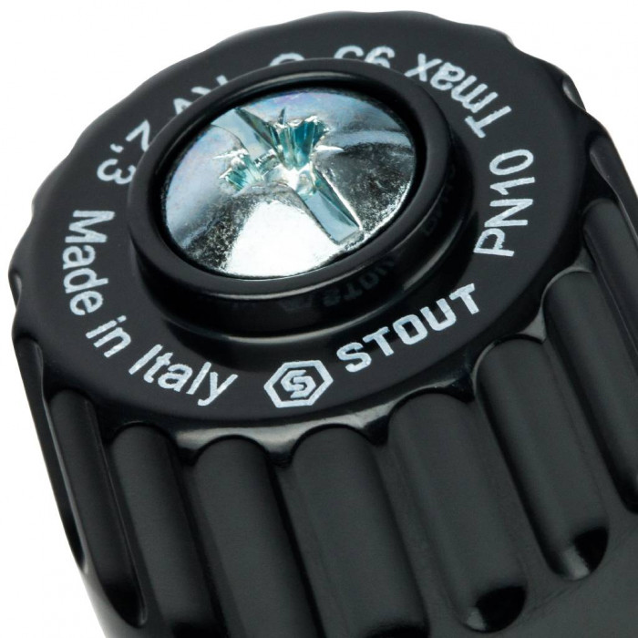 STOUT Термостатический смесительный клапан для систем отопления и ГВС 3/4" НР 30-65°С KV 2,3