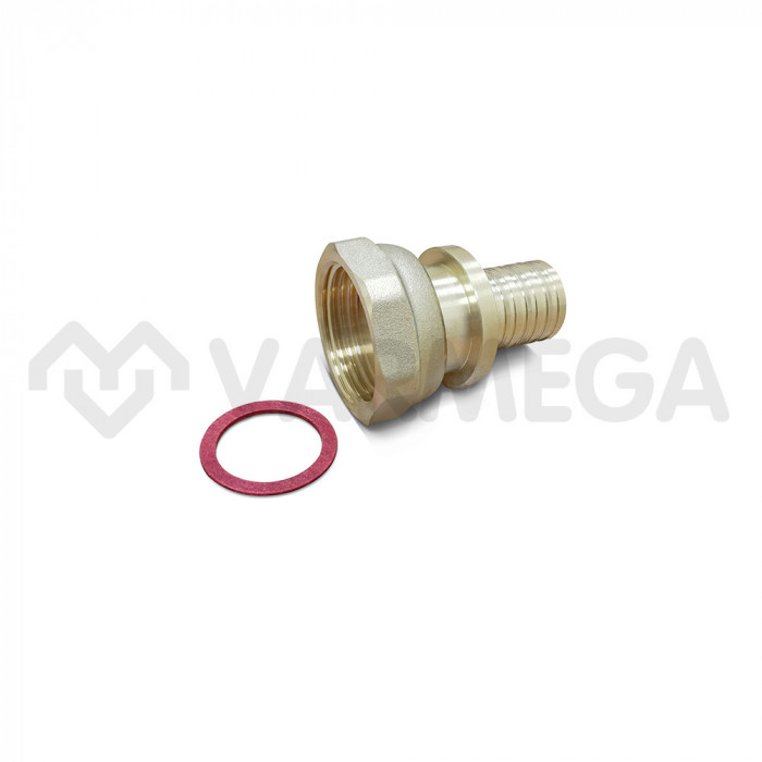 Муфта переходная (переходник) с накидной гайкой Varmega Slide-fit VM51816, 25х3/4", латунная