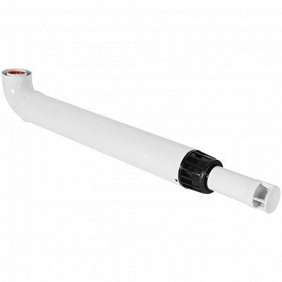 ROMMER RCA-6010-241000 Комплект дымохода АНТИЛЕД 60/100 - 1000мм (Bosch, Buderus, Navien S/C/E, Baxi ECO Nova/Classic, Baltur, Fondital ) в комплекте фланец