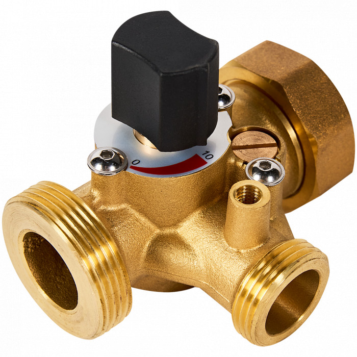 Клапан смесительный 3-ходовой ROMMER для привода для группы RDG-1003, левый