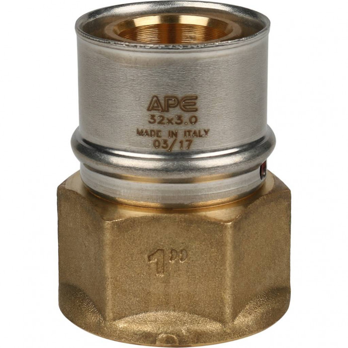 STOUT Переходник с внутренней резьбой 1 х32 для металлопластиковых труб прессовой