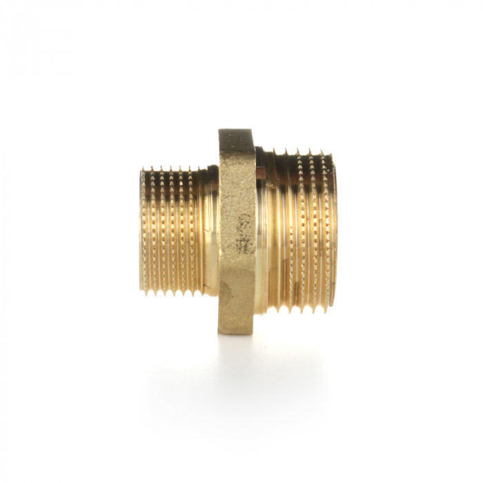 Ниппель переходной, НН 1 1/2"×2", латунь