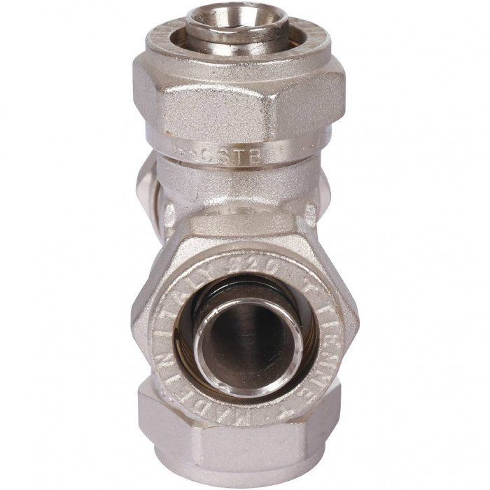 Крестовина TIEMME (20х2.0) для металлопластиковых труб винтовой