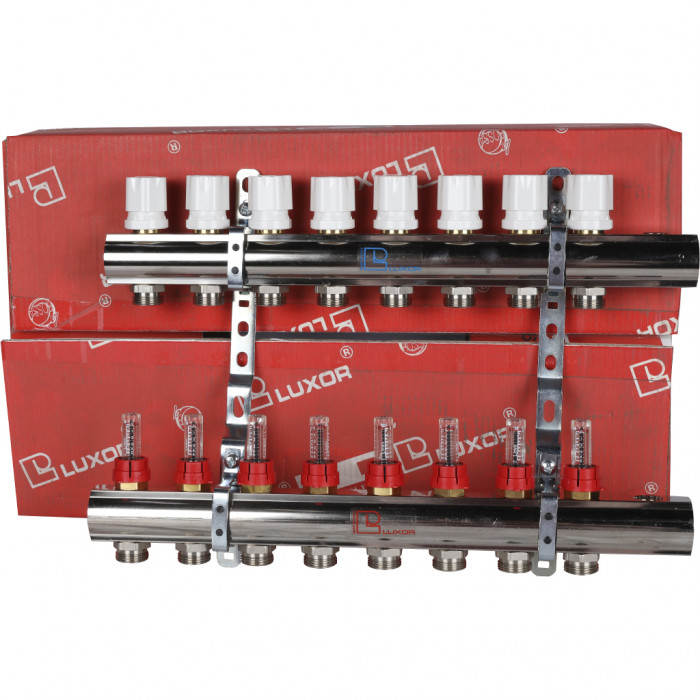 Коллектор в сборе с расходомерами LUXOR CD 477/8