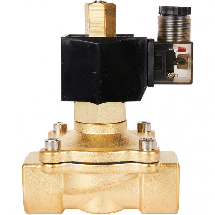 Клапан электромагнитный (соленоидный) двухходовой РОСМА СК-21-25 нормально открытый НО, АС 220В, G1, Ду25