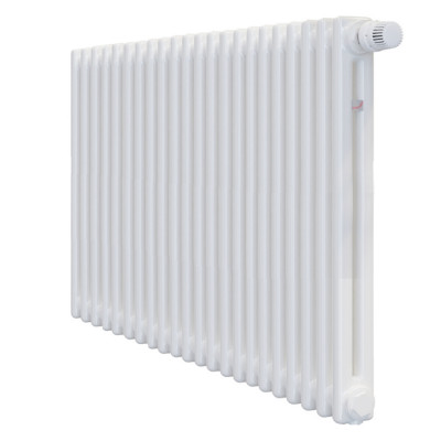 Стальной трубчатый радиатор Zehnder Charleston CH 2056-22 1270 3/4&quot; Ral 9016, боковое подключение