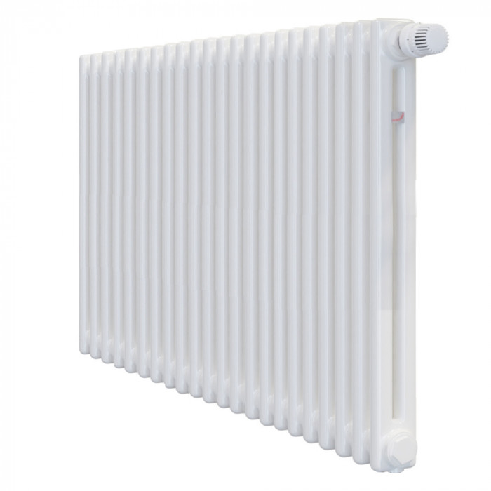 Стальной трубчатый радиатор Zehnder Charleston CH 2056-22 1270 3/4" Ral 9016, боковое подключение