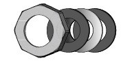 Гайка 2&quot; под фланец Meibes UK/MK 32 мм, кранов 61840, 61861