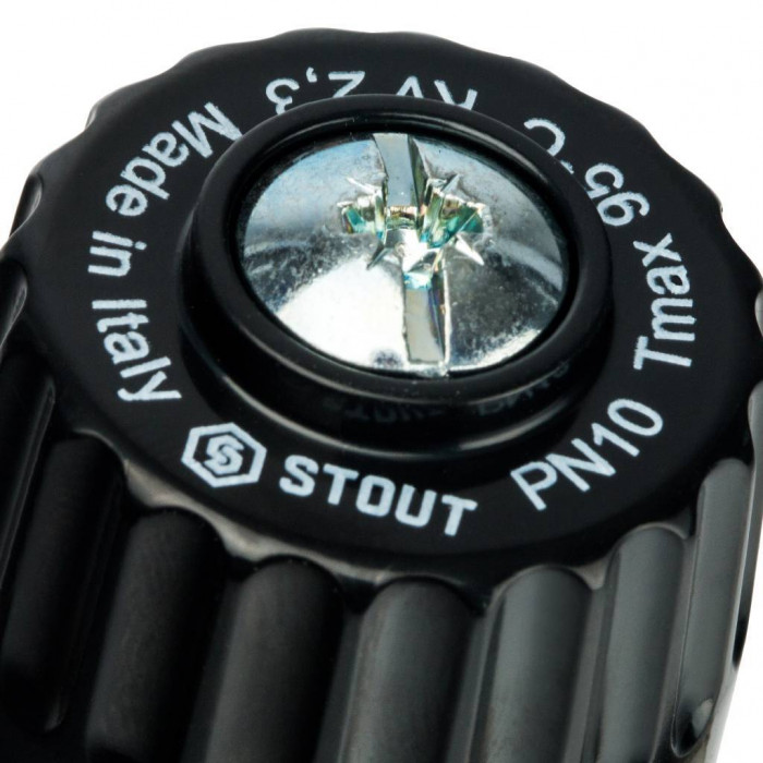 STOUT Термостатический смесительный клапан для систем отопления и ГВС 1" НР 30-65°С KV 2,3