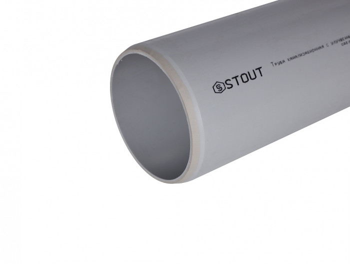 Труба канализационная бесшумная STOUT 110 х 500 мм