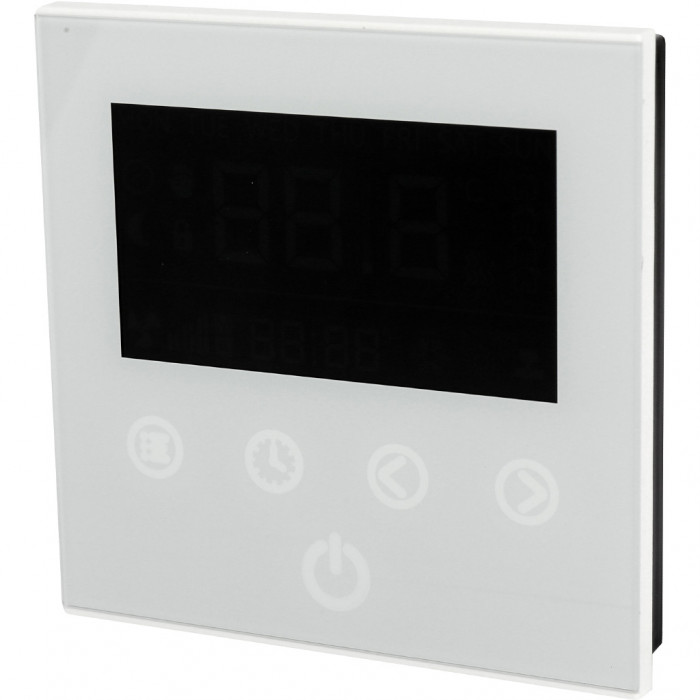 Электронный программируемый регулятор Varmann Vartronic с сенсорным дисплеем, цвет белый, 703102