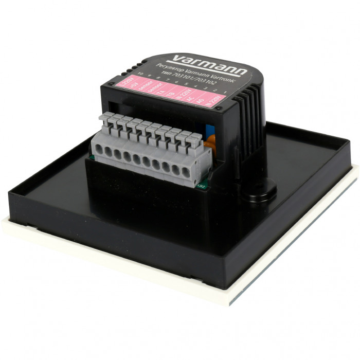 Электронный программируемый регулятор Varmann Vartronic с сенсорным дисплеем, цвет белый, 703102