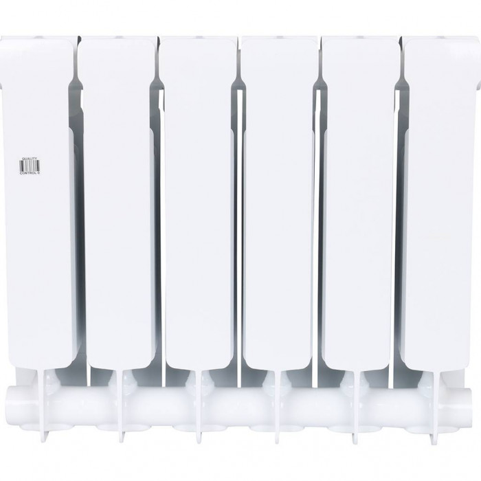 Биметаллический радиатор RIFAR BASE 350, 6 секций, боковое подключение, белый