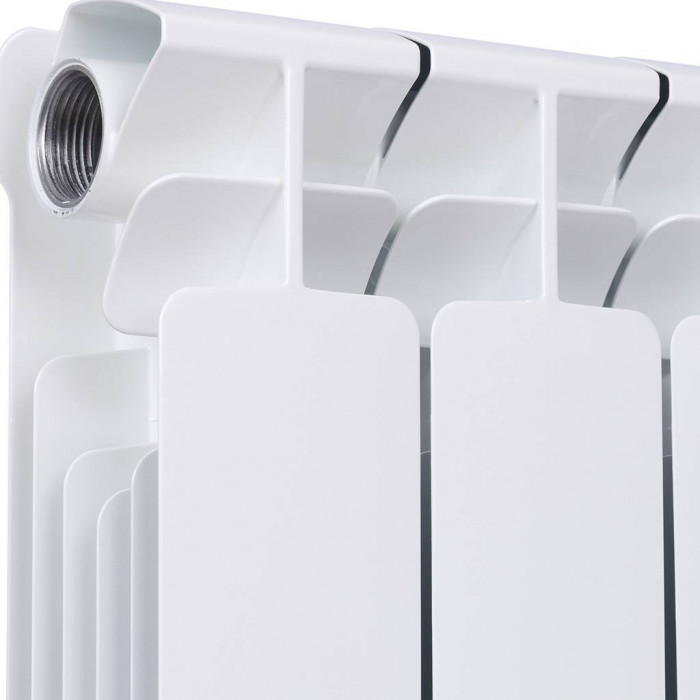 Биметаллический радиатор RIFAR BASE 350, 6 секций, боковое подключение, белый