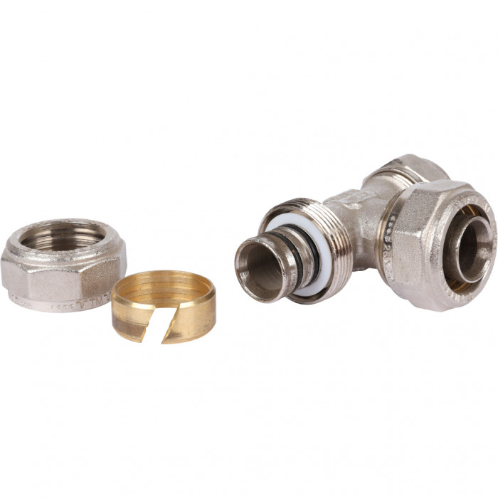 Тройник переходной TIEMME (26.3х26.3х20.2) для металлопластиковых труб винтовой