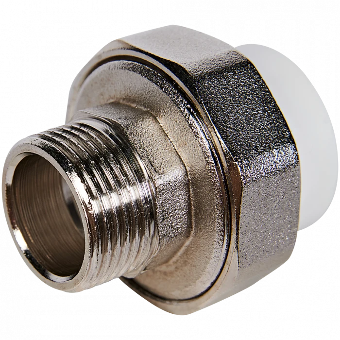Муфта комбинированная Pro Aqua d=25-3/4 PP-R разъемная (американка) НР Белая