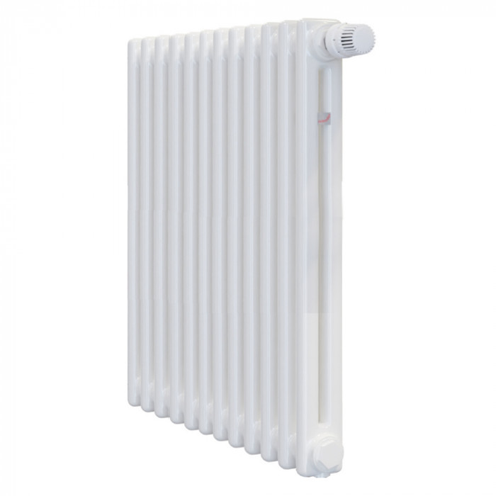 Стальной трубчатый радиатор Zehnder Charleston CH 2056-12 1270 3/4" Ral 9016, боковое подключение