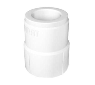 FIRAT Муфта переходная 25-20 для полипропиленовых труб под сварку (цвет белый)