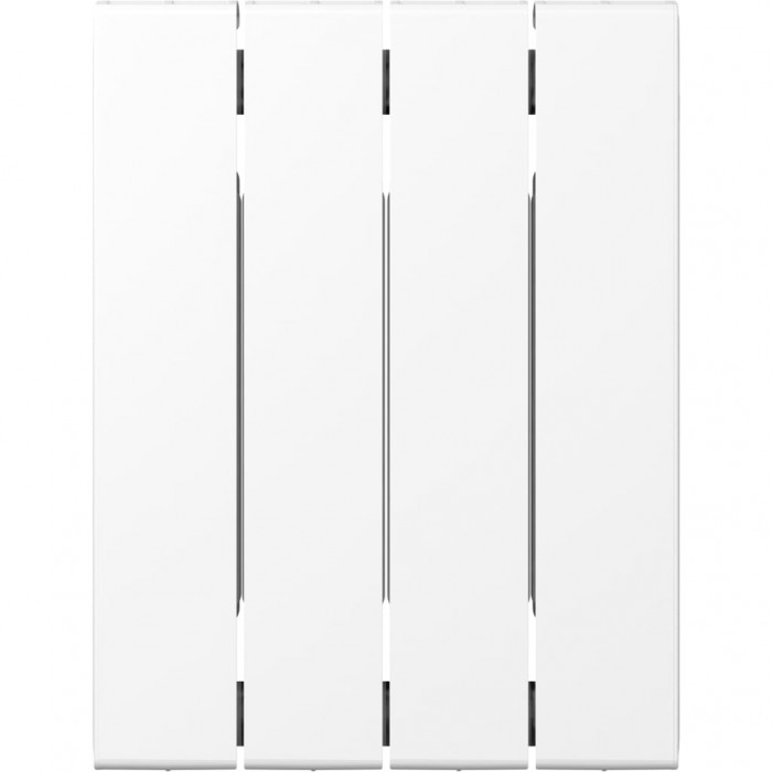 Биметаллический радиатор RIFAR SUPReMO 350, 4 секций, боковое подключение, белый