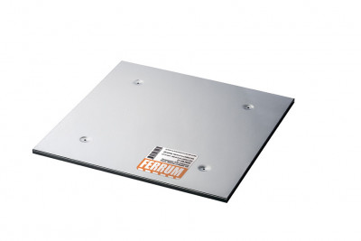 Экран защитный (430/0,5 мм) 480*480 с отв. Ф150