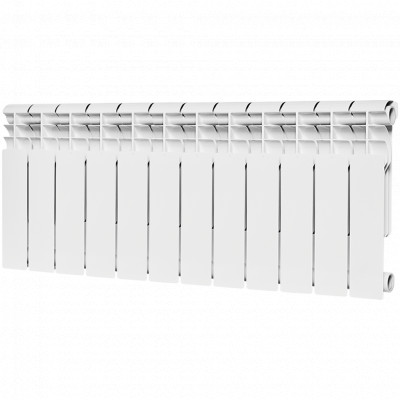 ROMMER Profi BM 350 (BI350-80-80-130) 12 секций радиатор биметаллический (RAL9016)