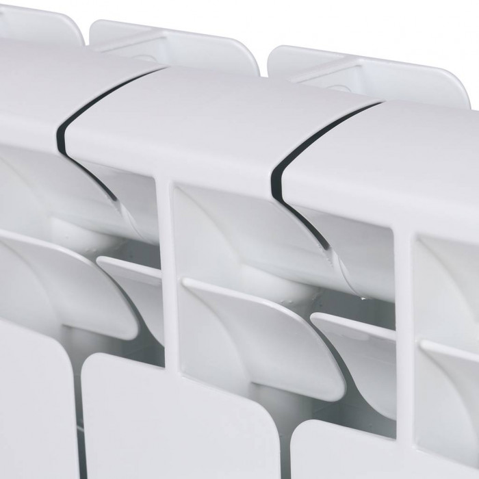 Биметаллический радиатор RIFAR BASE 350, 8 секций, боковое подключение, белый