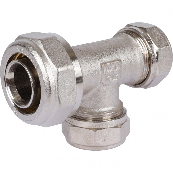 Тройник переходной TIEMME (32.3х26.3х26.3) для металлопластиковых труб винтовой