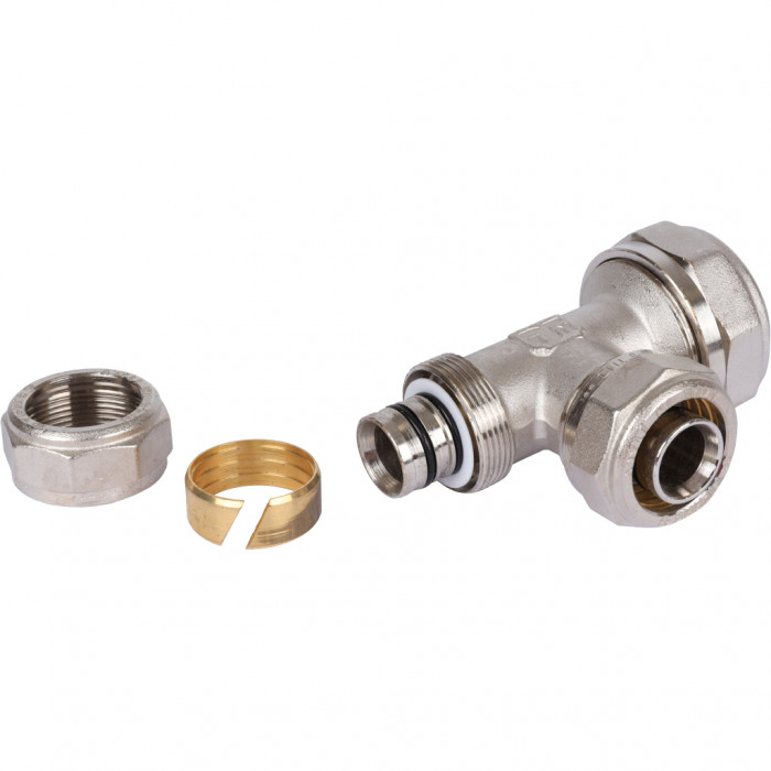 Тройник переходной TIEMME (32.3х26.3х26.3) для металлопластиковых труб винтовой