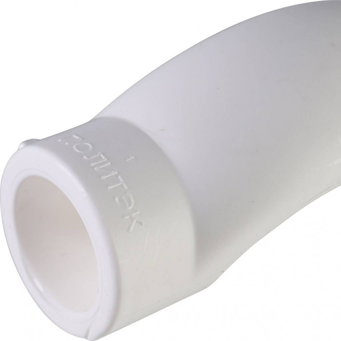 Политэк d=20 Обводное колено для полипропиленовых труб под сварку (цвет белый)