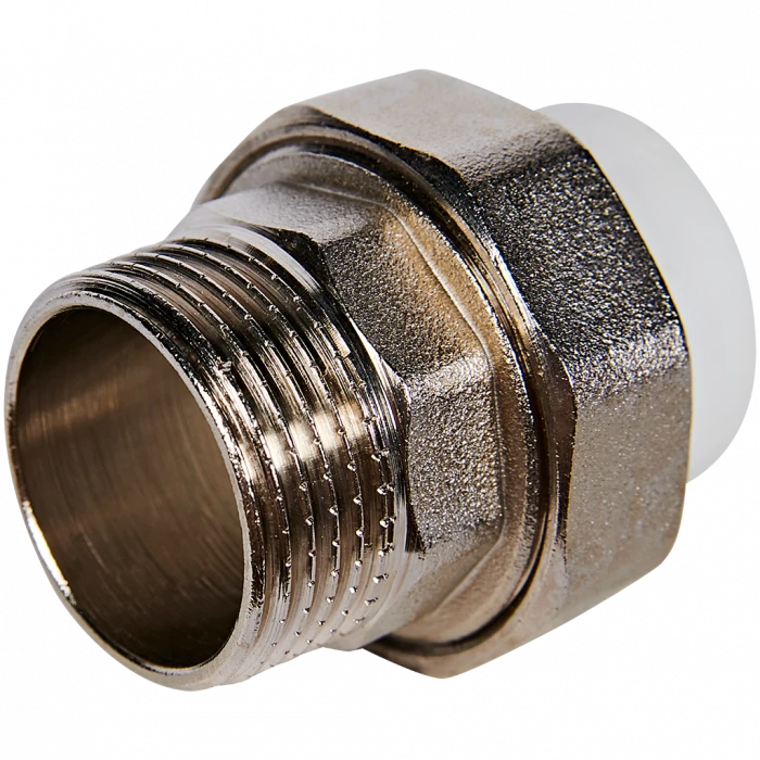 Муфта комбинированная Pro Aqua d=25-1 PP-R разъемная (американка) НР Белая