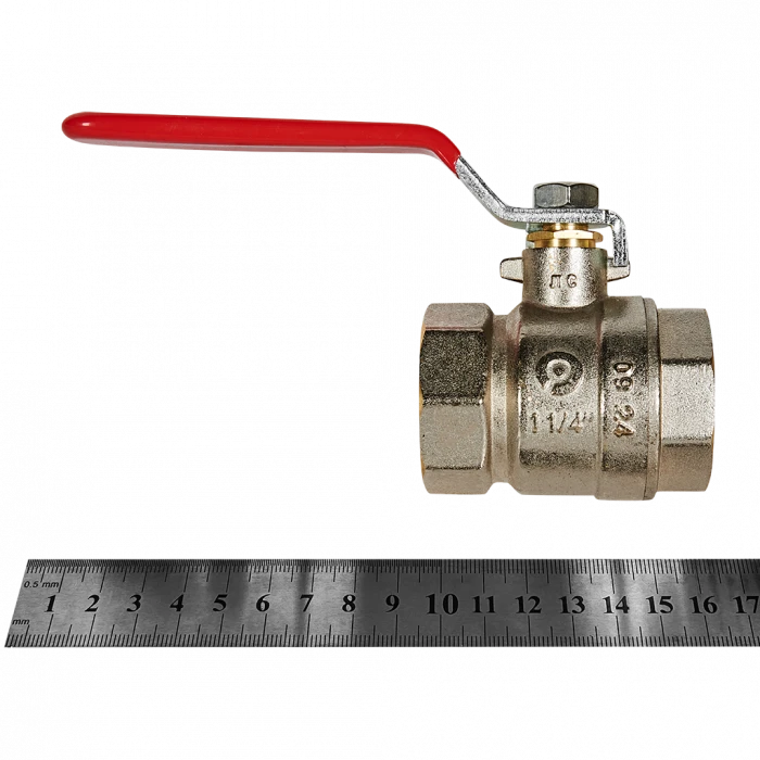 Кран шаровой ROMMER ВР/ВР, ручка рычаг 1 1/4