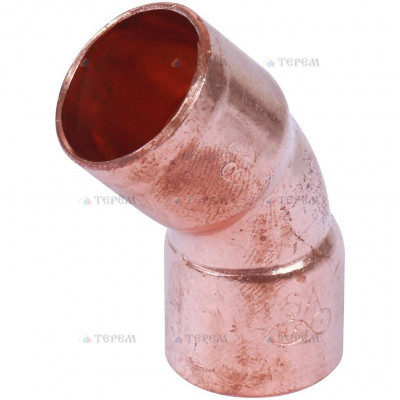 Sanha 5041 отвод 45° ВП-ВП, медь 18, для медных труб под пайку