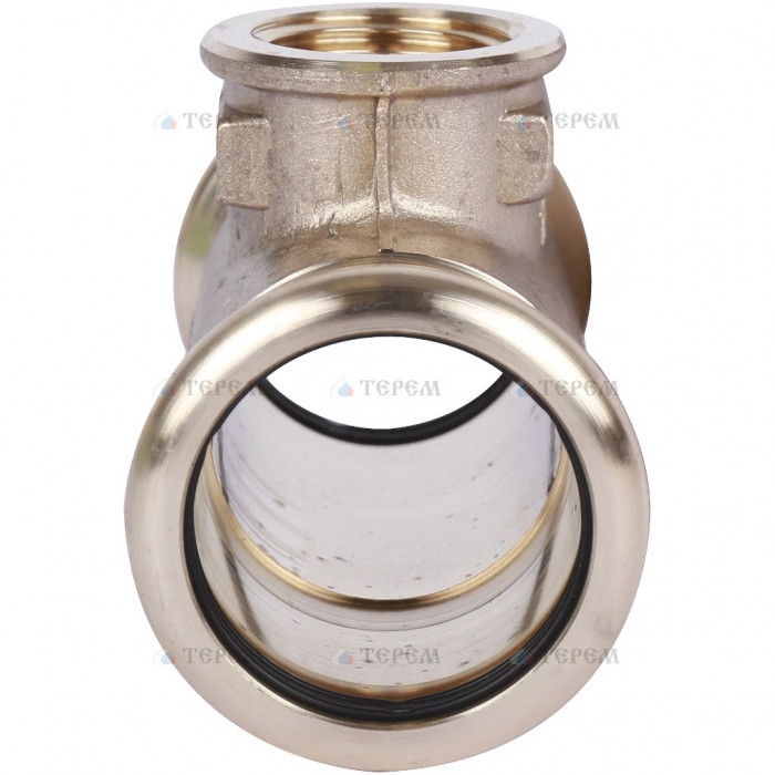 Sanha 8130G пресс-фитинг, бронза, тройник ВПр-ВР-ВПр 28x1/2x28 для медных труб прессовой