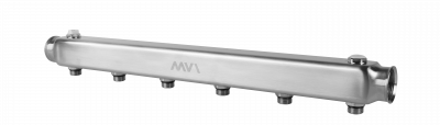Коллектор из нержавеющей стали MVI, м\ц 100мм, 1&quot;x1/2&quot;, 6 выходов