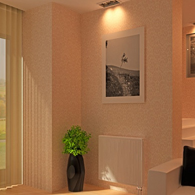 Стальной панельный радиатор STI Ventil Compact 22-500-1400, боковое подключение