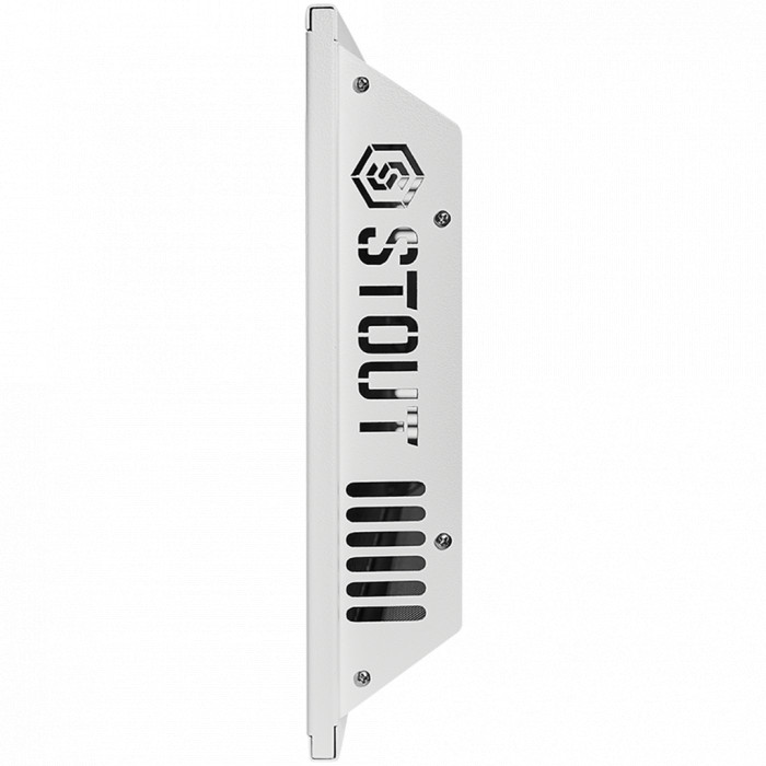 SCT-00WW-012030 STOUT отопительная панель WHITE STONE SCT 120*30 белый гранит / белый корпус