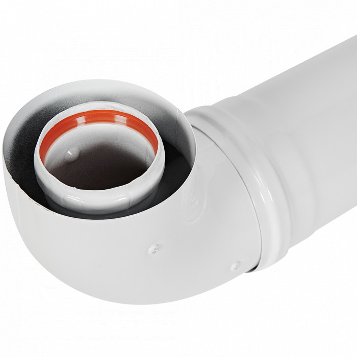 ROMMER RCA-6010-250900 Комплект дымохода СТАНДАРТ УНИВЕРСАЛЬНЫЙ 60/100 - 900мм (кроме Immergas и Navien Deluxe 75/100 стар.)