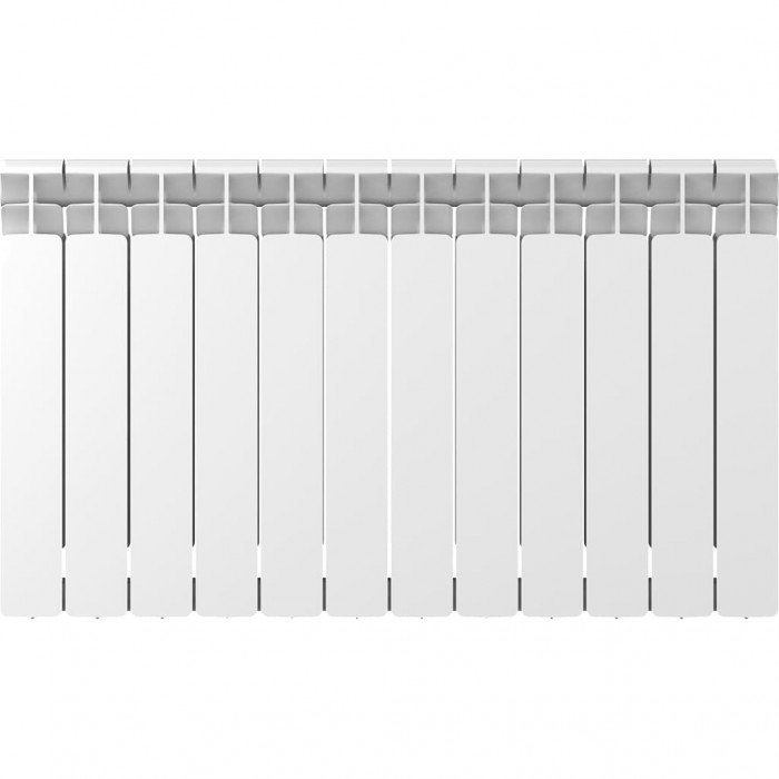 Биметаллический радиатор RIFAR BASE 500, 12 секций, боковое подключение, белый