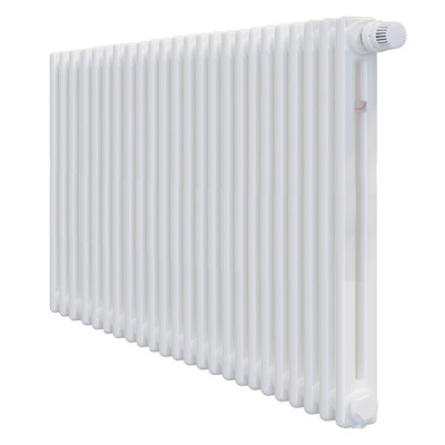 Стальной трубчатый радиатор Zehnder Charleston CH 2056-24 1270 3/4&quot; Ral 9016, боковое подключение