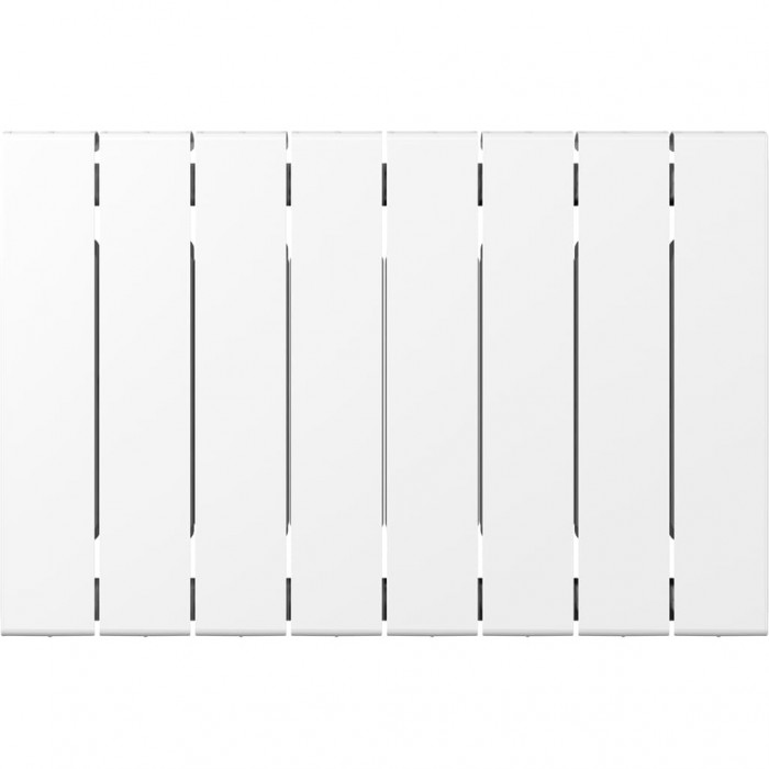 Биметаллический радиатор RIFAR SUPReMO 350, 8 секций, боковое подключение, белый