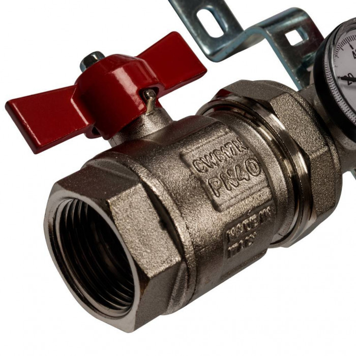 STOUT Коллектор из нержавеющей стали в сборе с расходомерами 10вых.