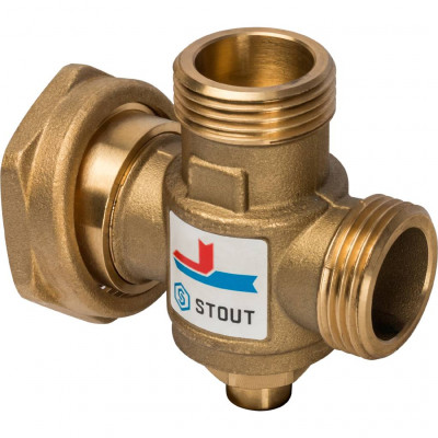 STOUT SVM-0050 Термостатический смесительный клапан G 1&quot;M-G 1&quot;1/2 F-G 1&quot;M 70°С