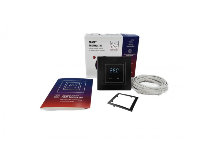 Программируемый терморегулятор ERGERT FLOOR CONTROL 340 BLACK