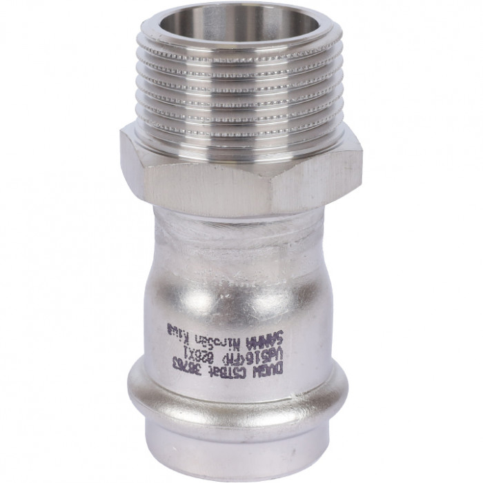 Sanha 9243G пресс-фит. нерж.сталь, ниппель перех.ВПр-НР, 28x1