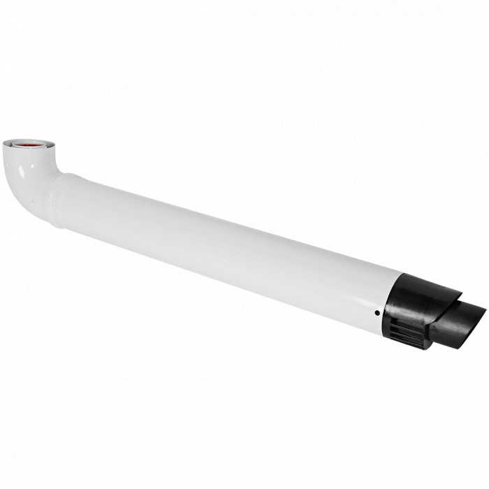 ROMMER RCA-6010-240900 Комплект дымохода СТАНДАРТ 60/100 - 900мм (Bosch, Buderus, Navien S/C/E, Baxi ECO Nova/Classic, Baltur, Fondital ) в комплекте фланец