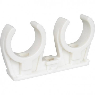 Walraven Клипса белая (двойная) 16-18мм с латунной втулкой М6, шт