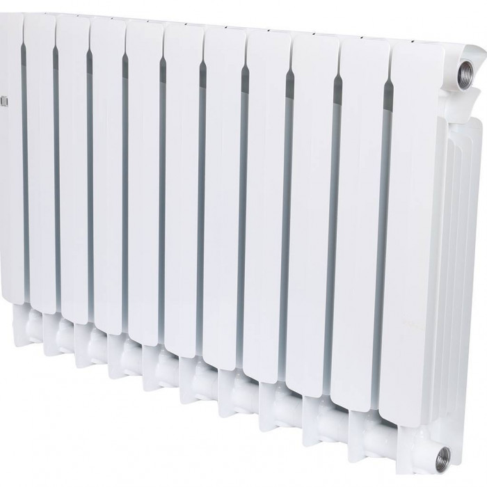 Биметаллический радиатор RIFAR BASE 500, 11 секций, боковое подключение, белый