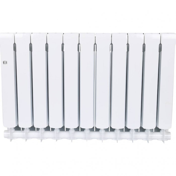 Биметаллический радиатор RIFAR BASE 500, 11 секций, боковое подключение, белый