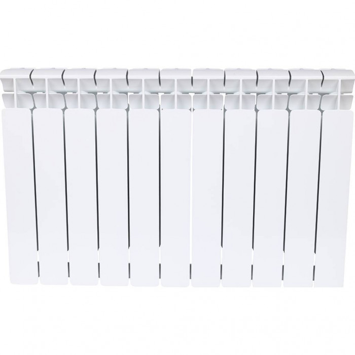 Биметаллический радиатор RIFAR BASE 500, 11 секций, боковое подключение, белый