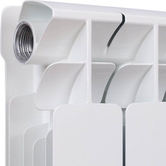 Биметаллический радиатор RIFAR BASE 500, 11 секций, боковое подключение, белый